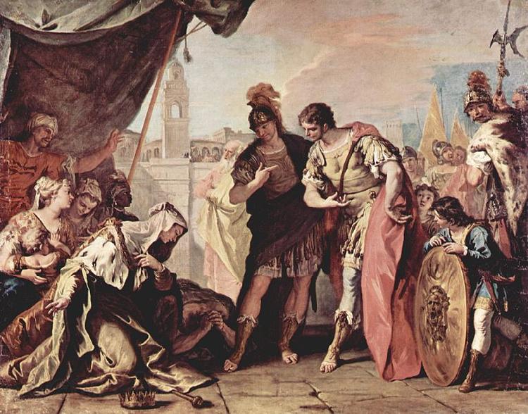 Sebastiano Ricci Die Familie der Dario vor Alexander dem GroBen